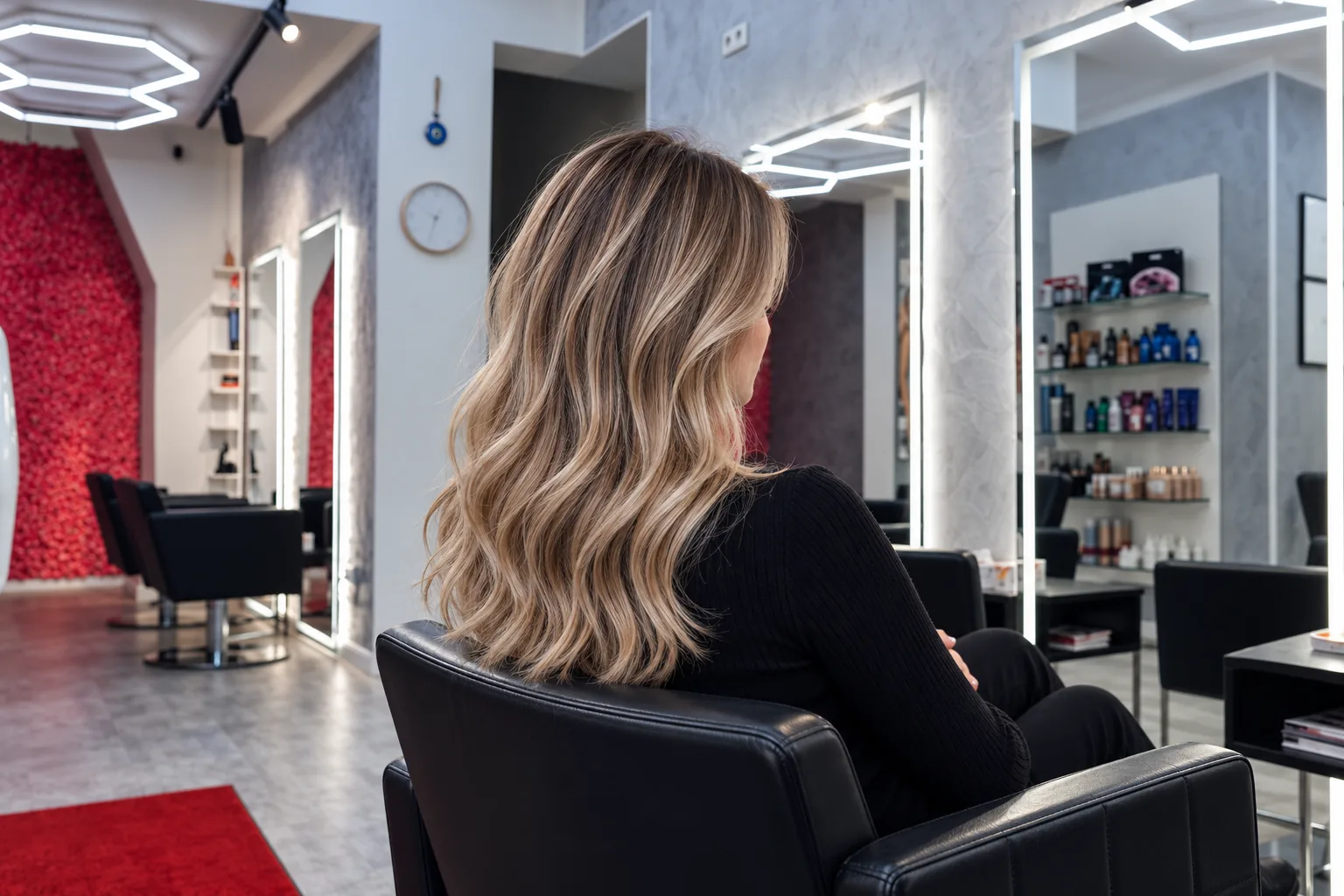 Blondes Haar mit fein gesetzten Highlights im Headmasters Salon